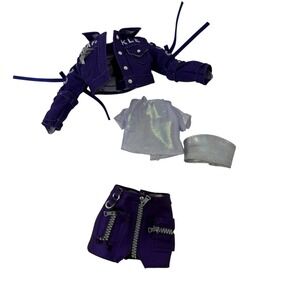 Krystal‎ Bailey Rainbow Junior High 9" Fashion Doll Outfit Purple Jacket Skirt